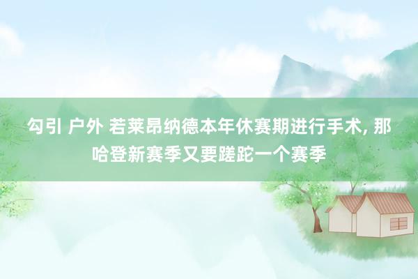 勾引 户外 若莱昂纳德本年休赛期进行手术， 那哈登新赛季又要蹉跎一个赛季