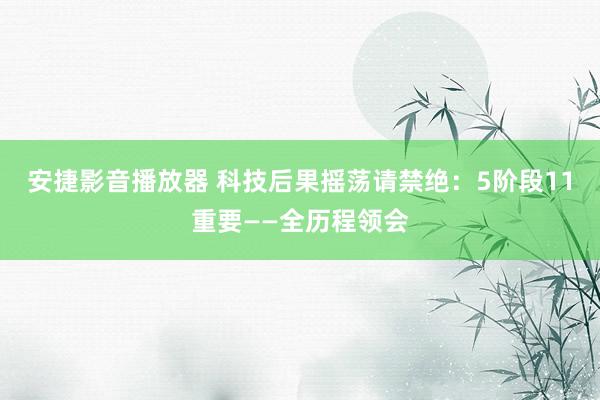 安捷影音播放器 科技后果摇荡请禁绝：5阶段11重要——全历程领会