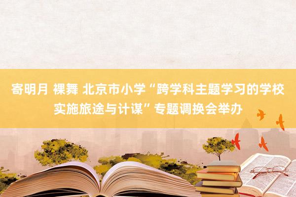 寄明月 裸舞 北京市小学“跨学科主题学习的学校实施旅途与计谋”专题调换会举办