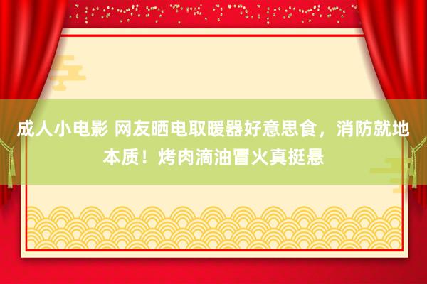 成人小电影 网友晒电取暖器好意思食，消防就地本质！烤肉滴油冒火真挺悬
