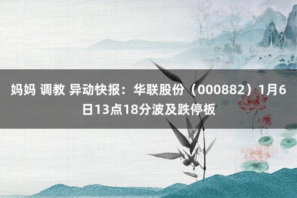 妈妈 调教 异动快报：华联股份（000882）1月6日13点18分波及跌停板
